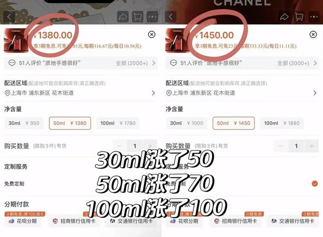 “镇宅香水”一夜上涨4460元 大牌化妆品掀起涨价潮欧亚体育(图3)